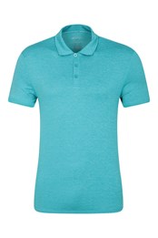 Agra Stripe Herren Polo T-Shirt  Leuchtend Blau
