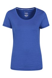 T-Shirt IsoCool femmes Dynamic Panna Bleu Cobalt