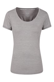 IsoCool Dynamic Panna Womens T-Shirt Light Grey