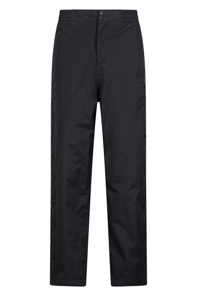 Downpour Extreme Waterproof Mens Over Trousers - Short Length - Black