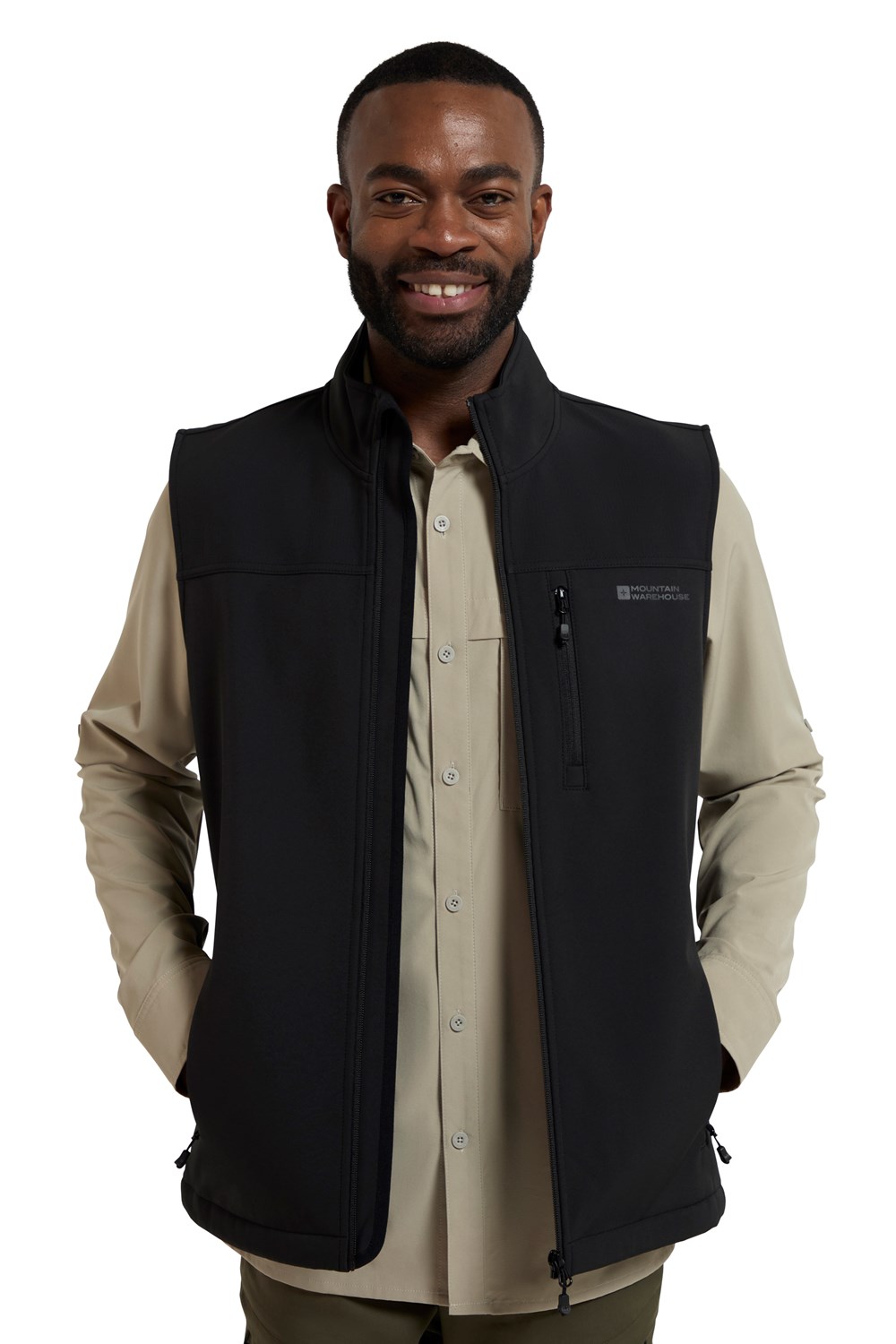 Mountain Warehouse Mens Softshell Gilet Water Resistant Lightweight Vest Jacket - Picture 22 of 28