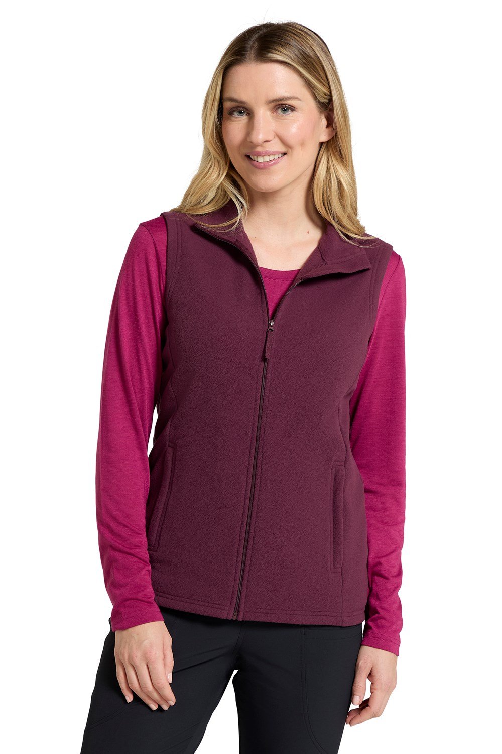 Mountain Warehouse Camber Womens Gilet Ladies Lightweight Fleece Body Warmer - Picture 28 of 50