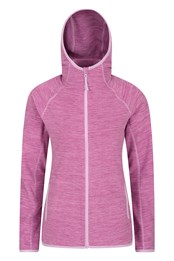 Lleyn Melange Womens Full Zip Fleece Dark Pink