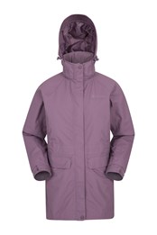 Glacial Extreme Womens Long Waterproof Jacket Pale Pink