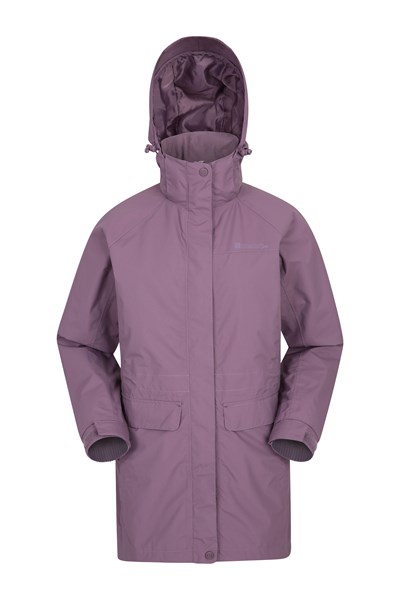 Glacial Extreme Womens Long Waterproof Jacket - Pink
