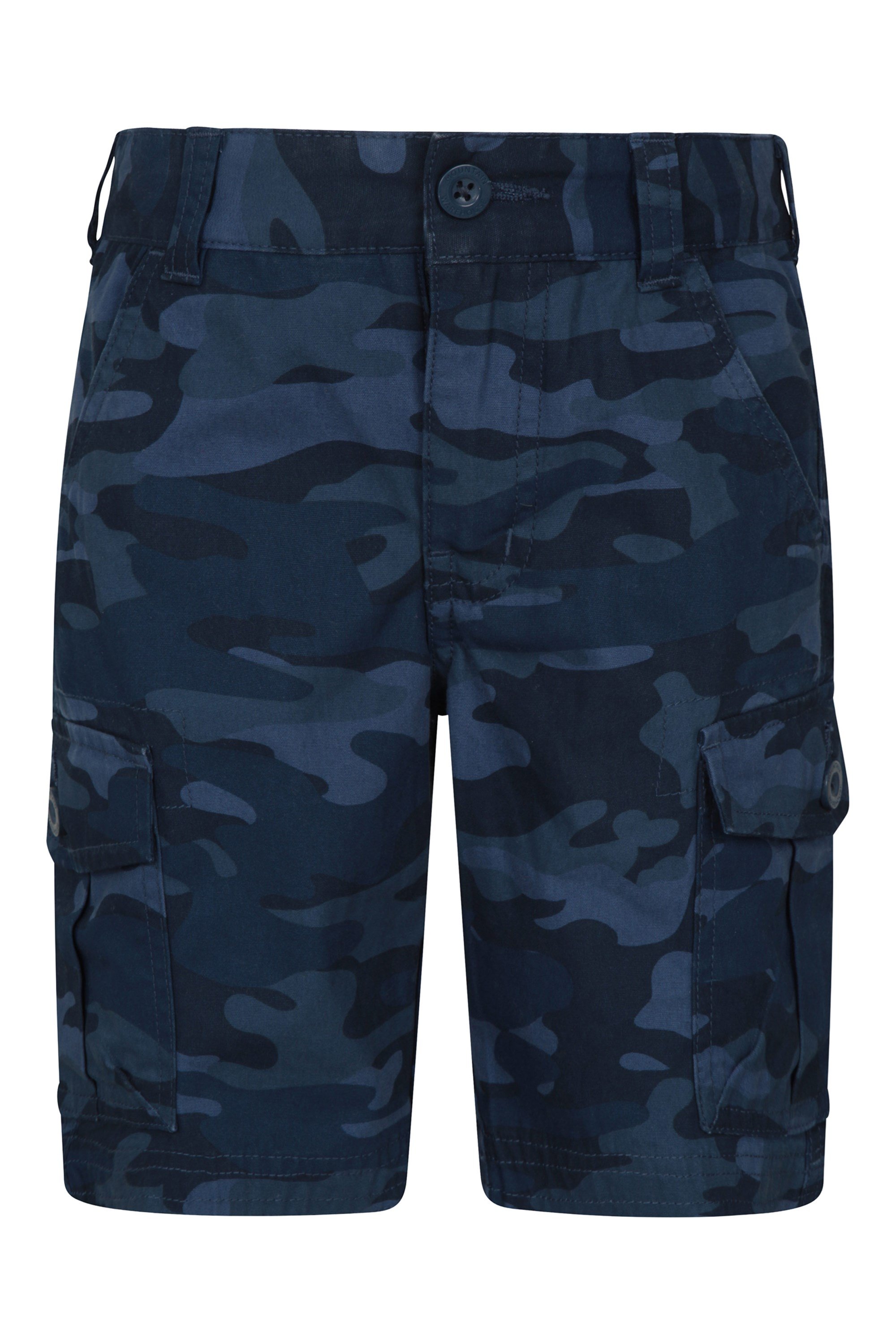 Short Cargo Enfants Camouflage - Bleu Marine
