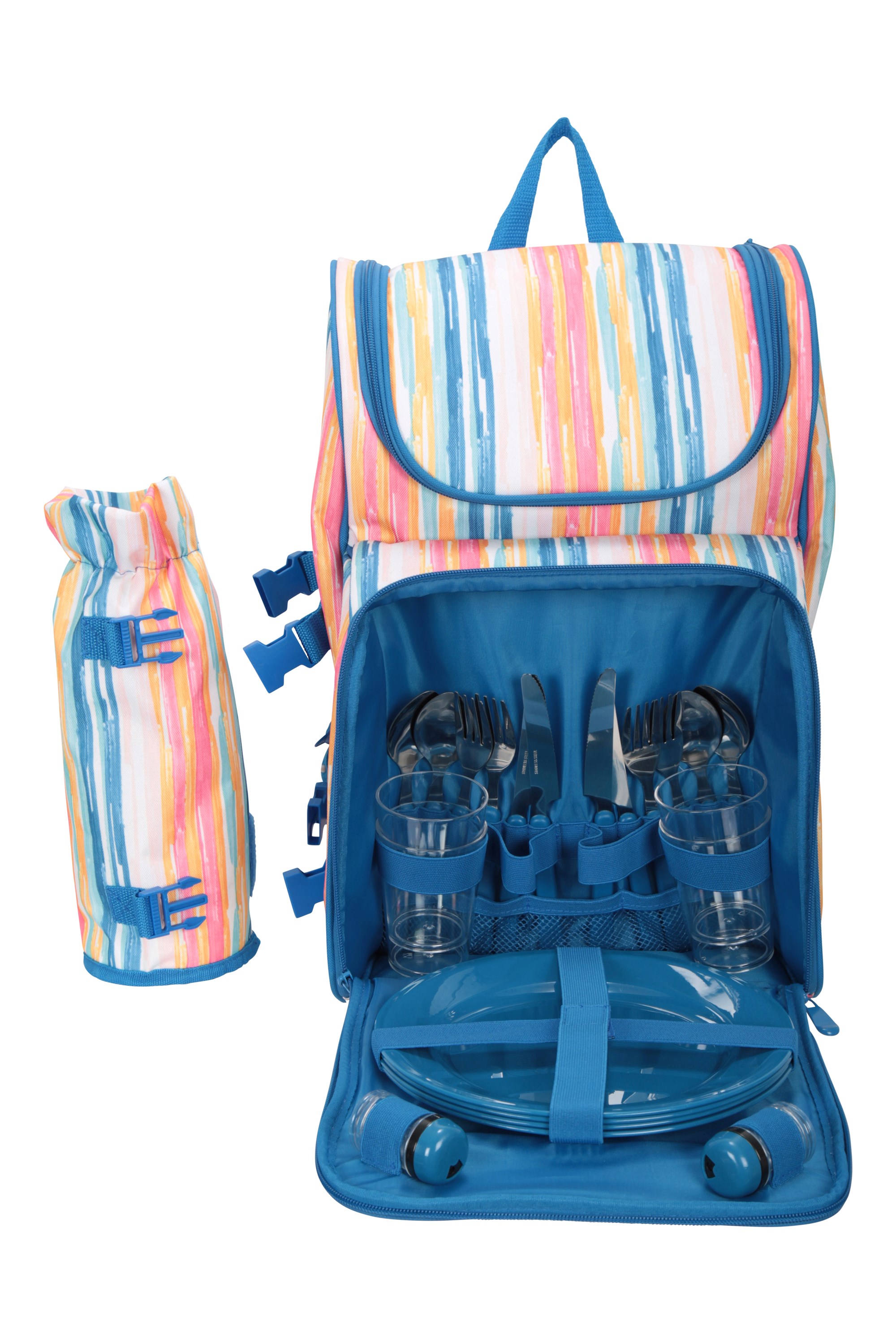 Mountain Warehouse Tote 4 Person Picnic Set Patterned 