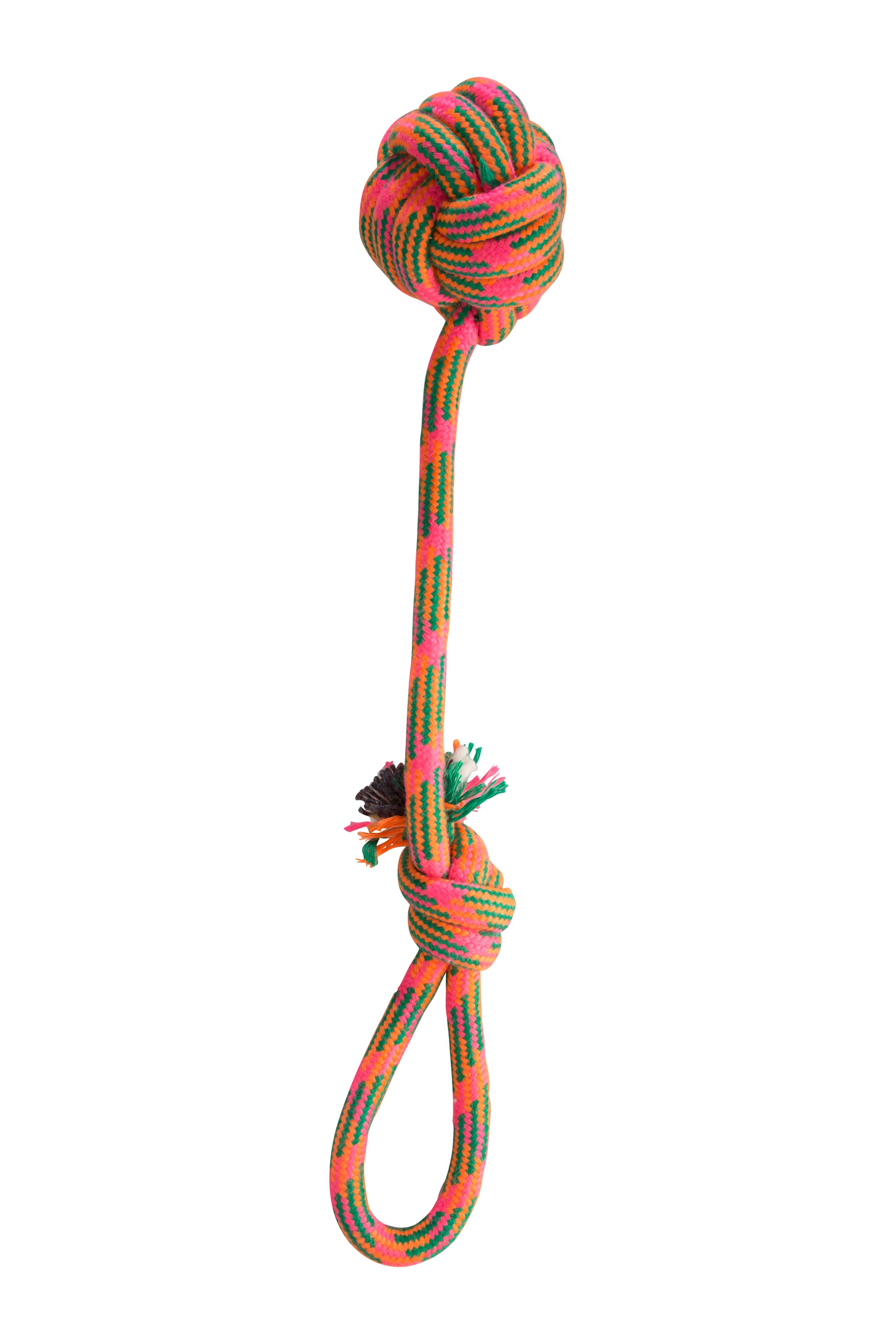 Dog Rope Ball Pull - Orange