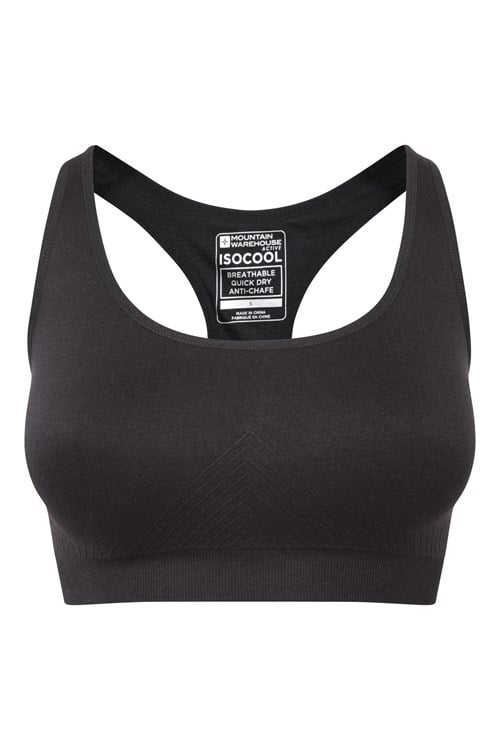Women's Medium Support Seamless Zip-front Sports Bra - All In Motion™  Heathered Black 4x : Target