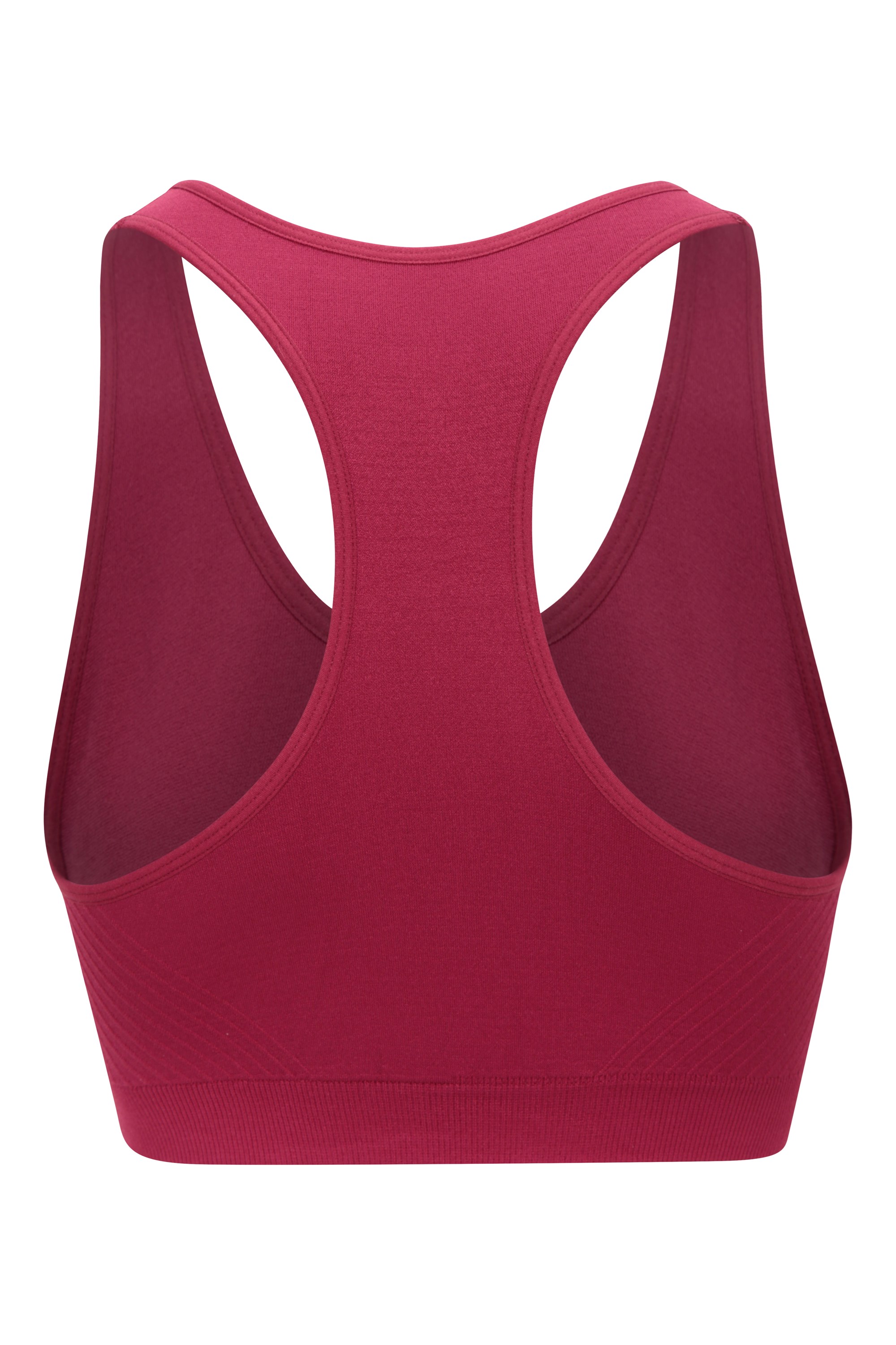 Maroon colour block 4D Stretch sports bra