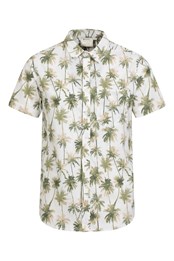 Hawaiian Short Sleeve Mens Shirt  UNBOXED WHITE