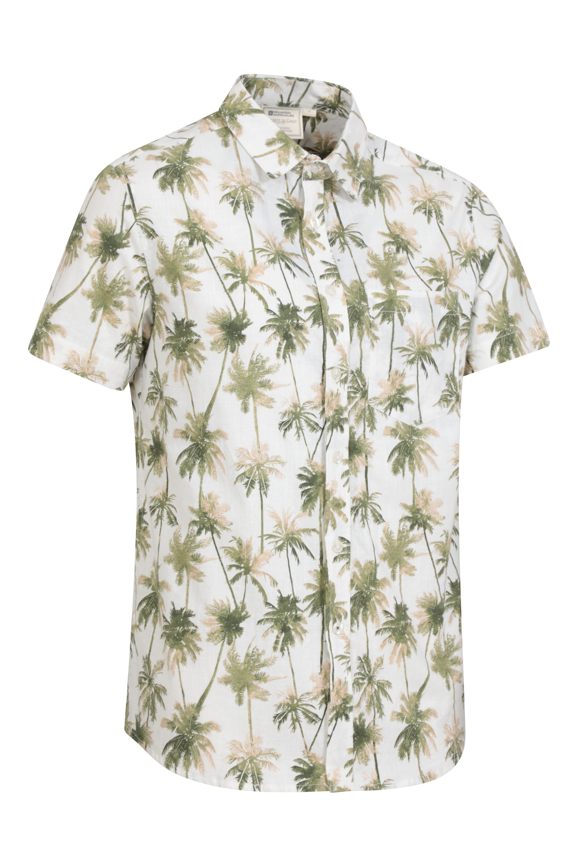 Mountain Warehouse Mens Hawaiian SS Shirt Lightweight Breathable