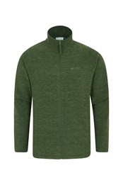 Snowdon Mens Full Zip Fleece Dark Green