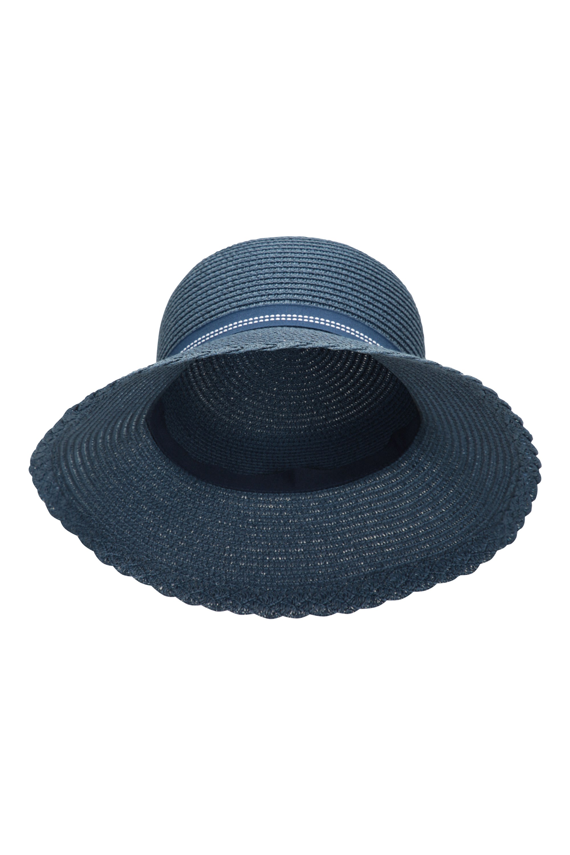 Chapeau de paille Gardening avec Nœud - Bleu Marine