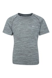 Plain Field Jungen T-Shirt Grau