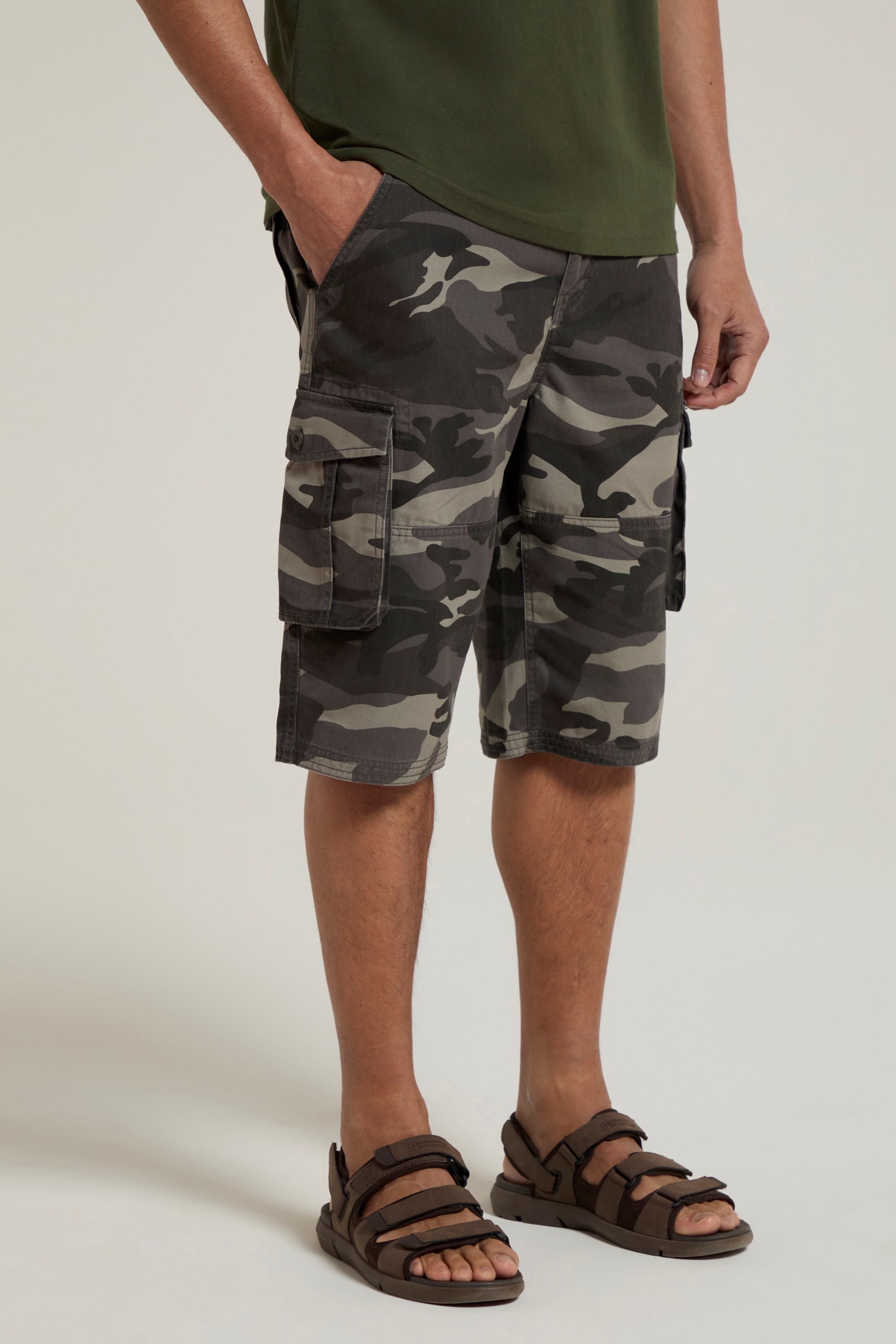 Mens Camo Cargo Shorts