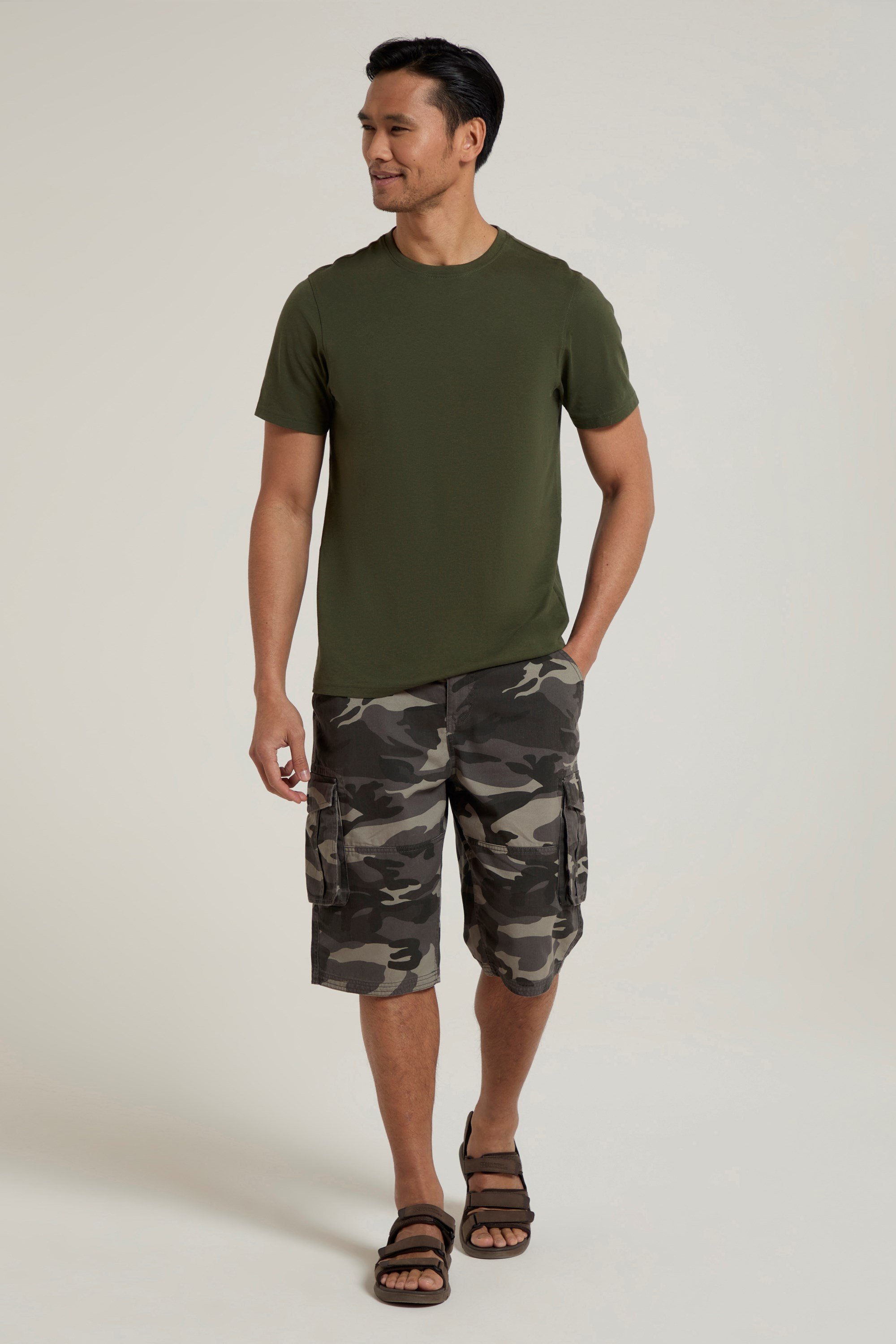 Mens Camo Cargo Shorts