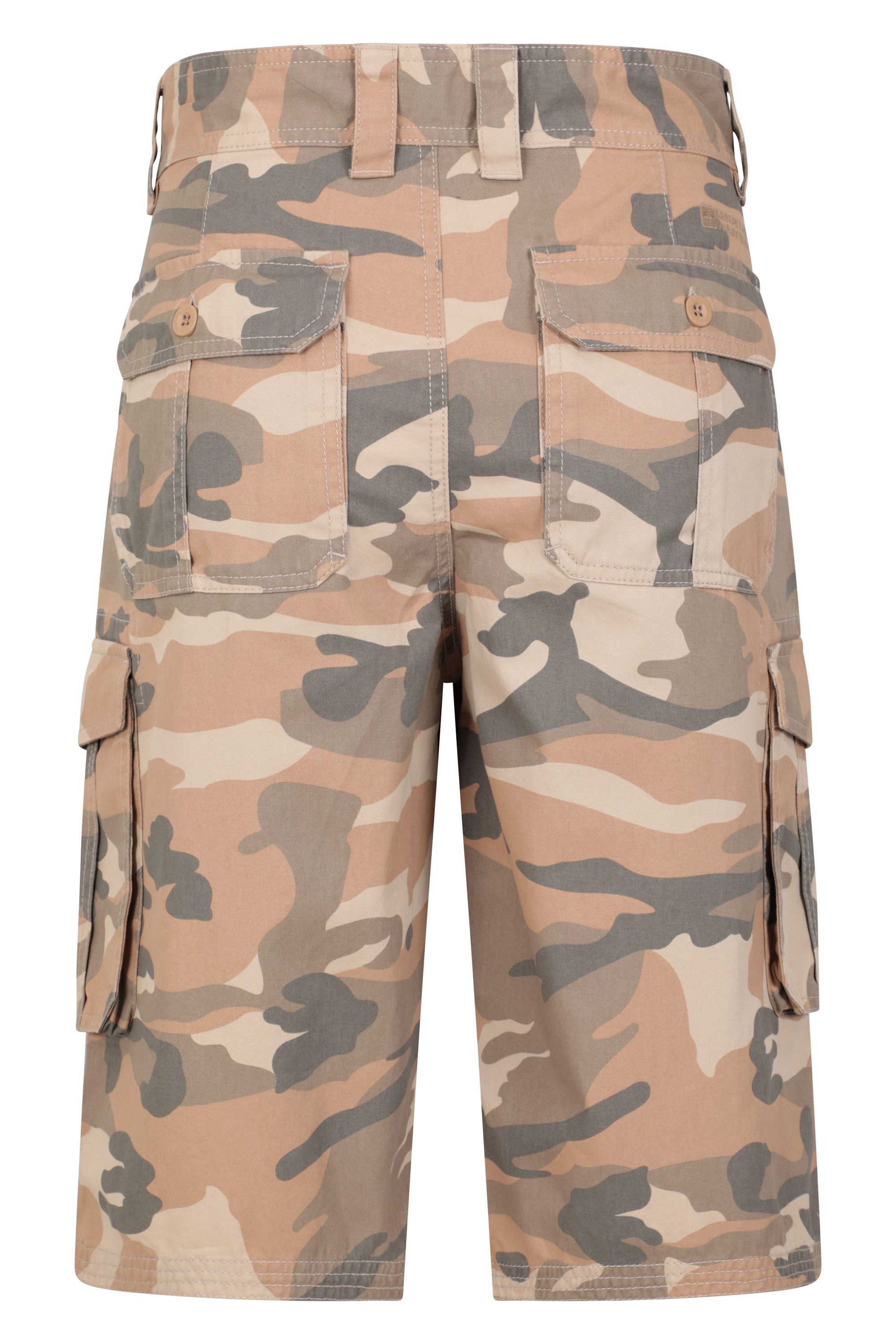 Mountain Warehouse Mens Camo Cargo Shorts - Brown | Size W30