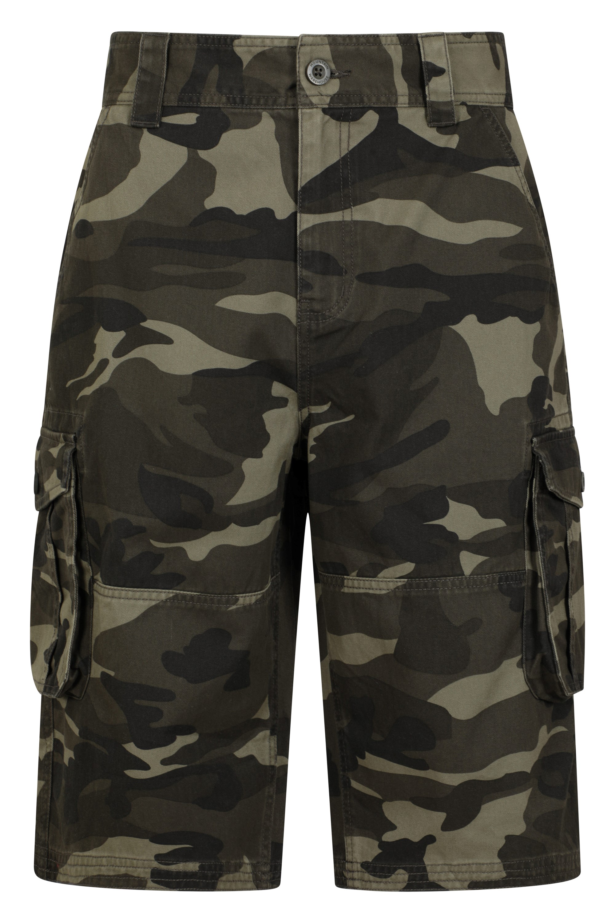 Mountain Warehouse Mens Camo Cargo Shorts - Green | Size W42