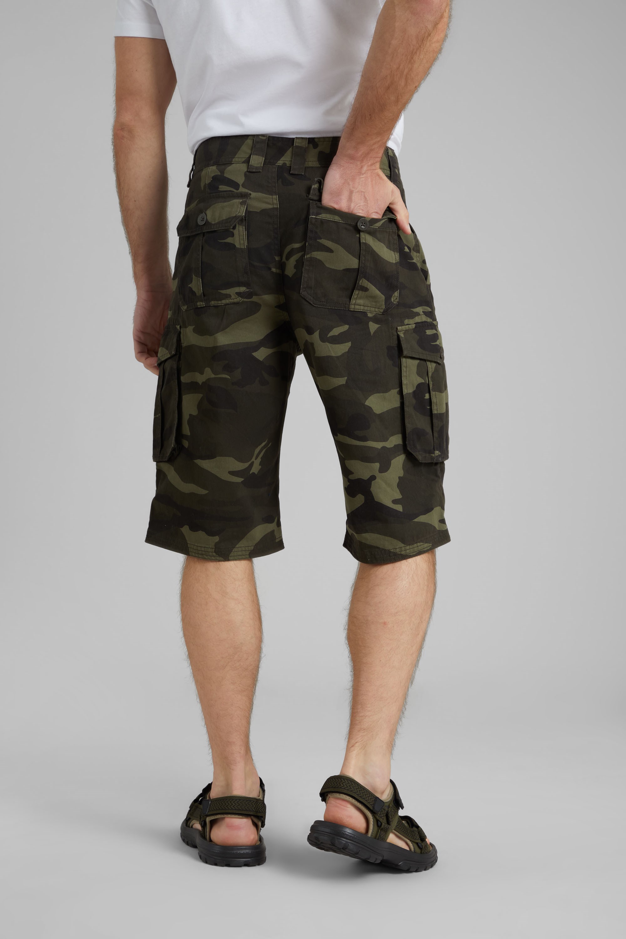 Mens Clothing Shorts Cargo shorts Black for Men Mountain Warehouse 100% Cotton Twill Short in Black Camo 