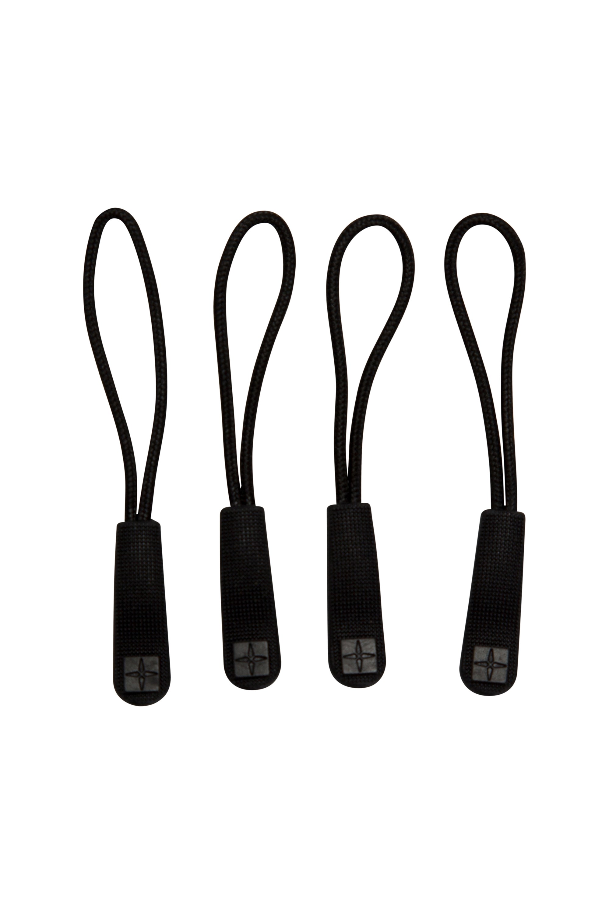 Mountain Warehouse Spare Zip Pullers 4 Pack Black