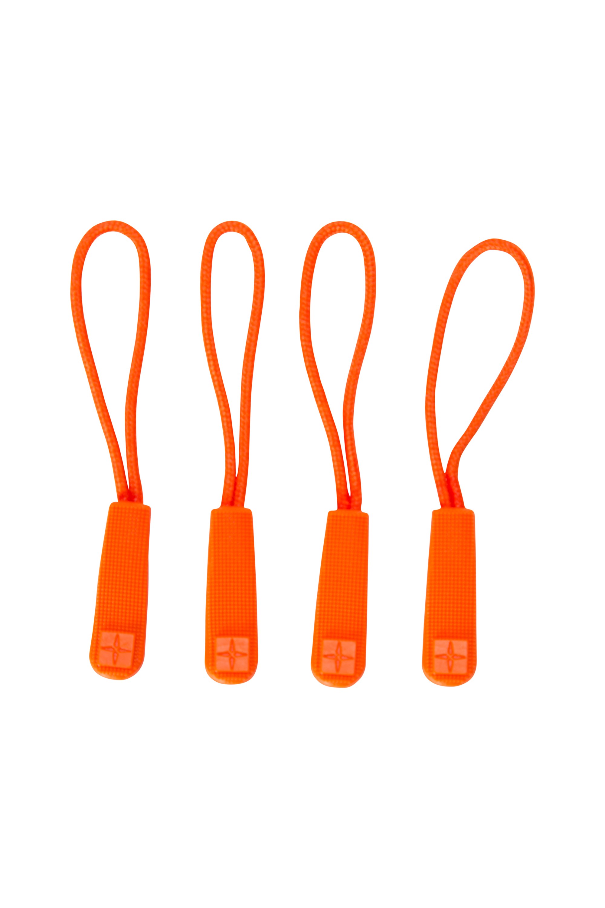 Mountain Warehouse Spare Zip Pullers 4 Pack Orange