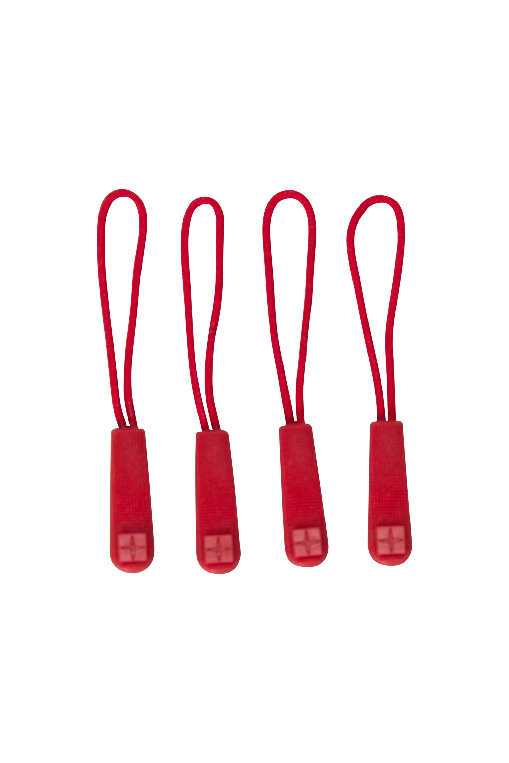 Mountain Warehouse Spare Zip Pullers 4 Pack Red
