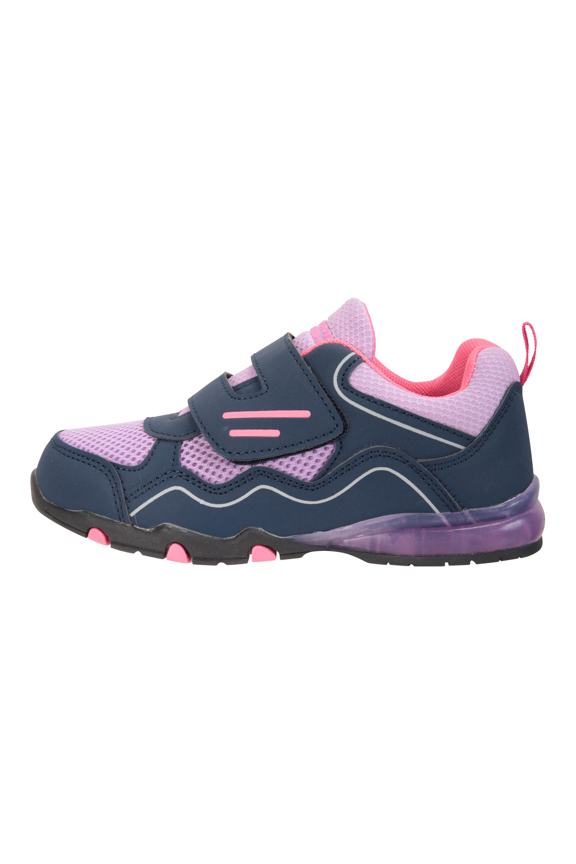 Breathable Kids Shoes Travelling This Summer Navy Kids Shoe Size 8 UK Lightweight Footwear Durable Shoes Mountain Warehouse Light Up Junior Shoes Hook & Loop Fitting- for Walking 