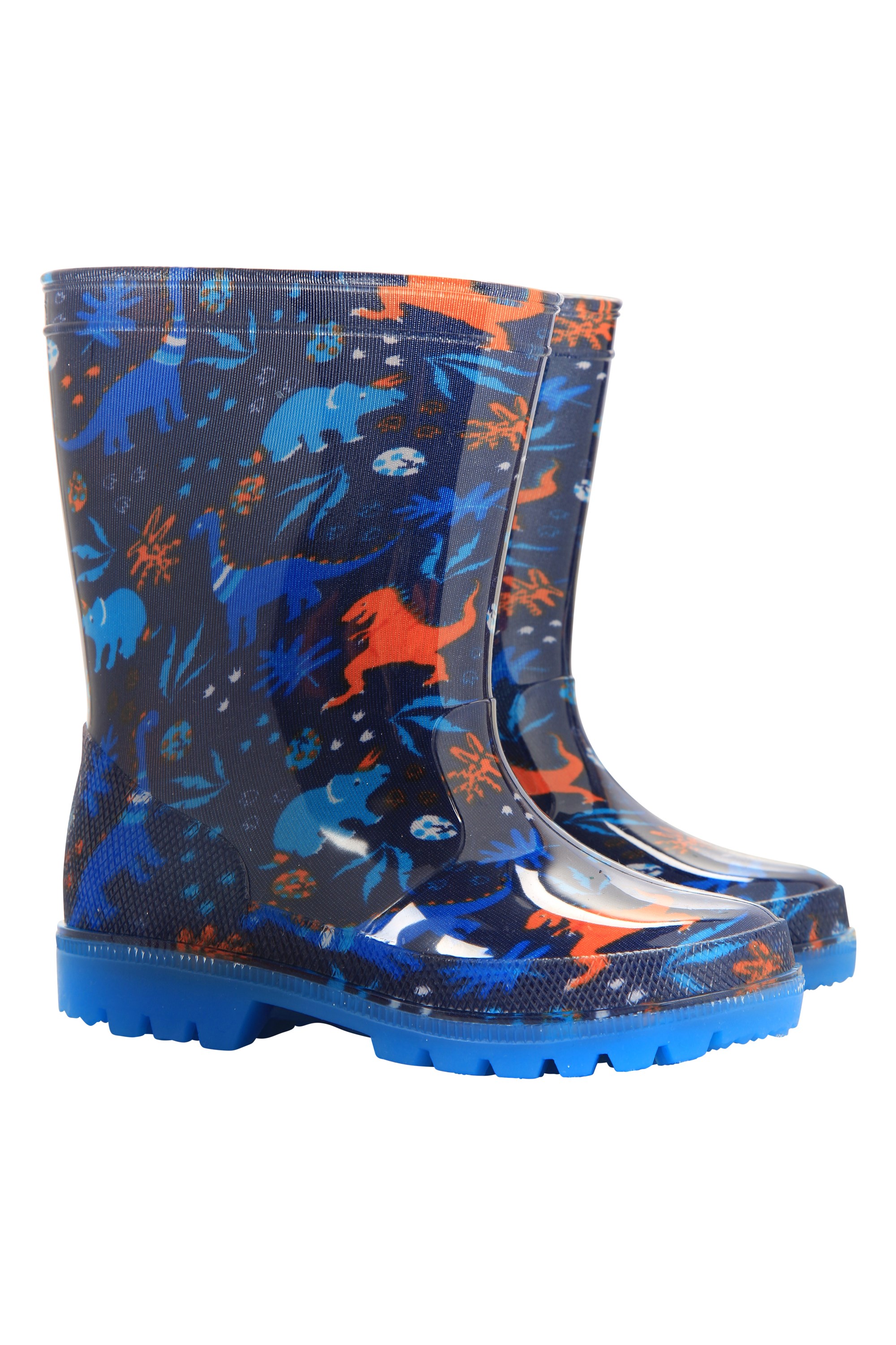 Mountain Warehouse Splash Junior Flashing Lights Rain Boots Blue