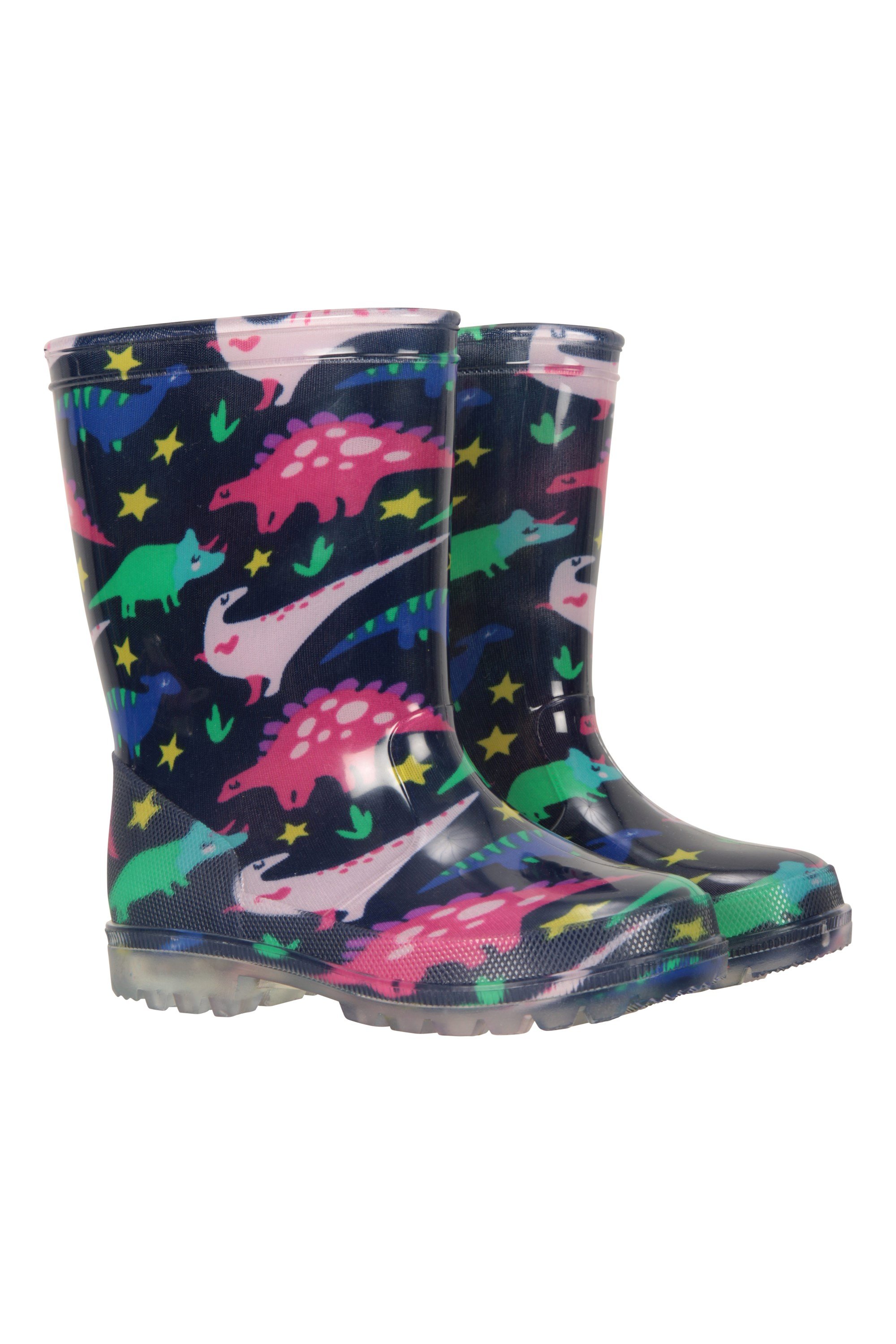 Mountain Warehouse Pattern Junior Rain Boots Cute Kids Wellies 