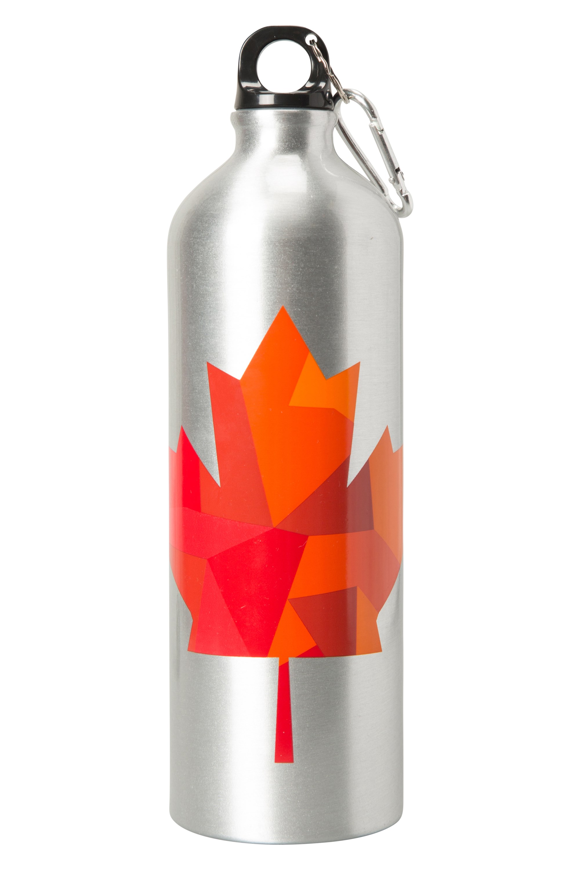 Mountain Warehouse 1L Geo Canada Metallic Bottle With Karabiner Burnt Orange