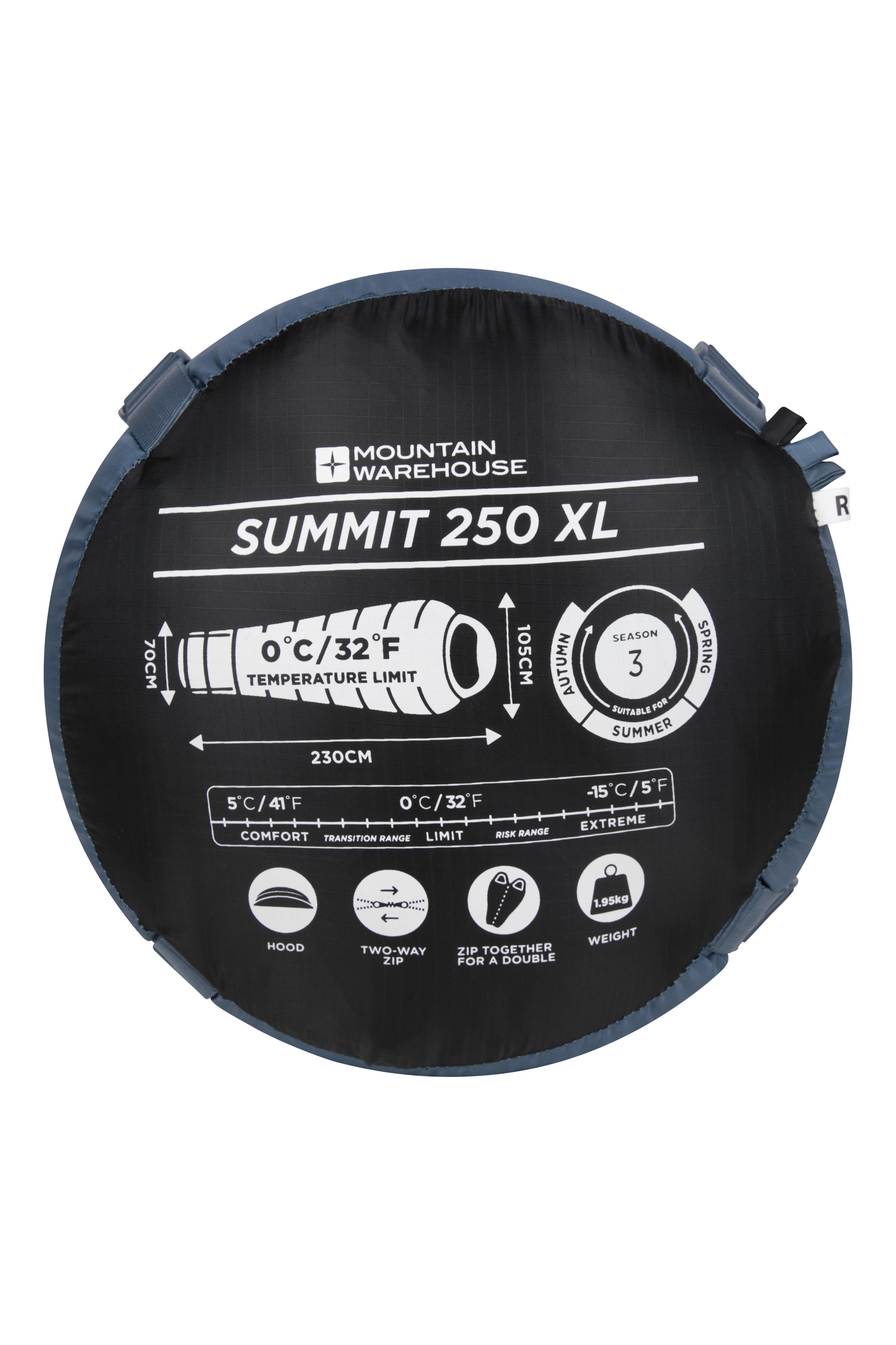 Summit 250 5°C Sleeping Bag - XL