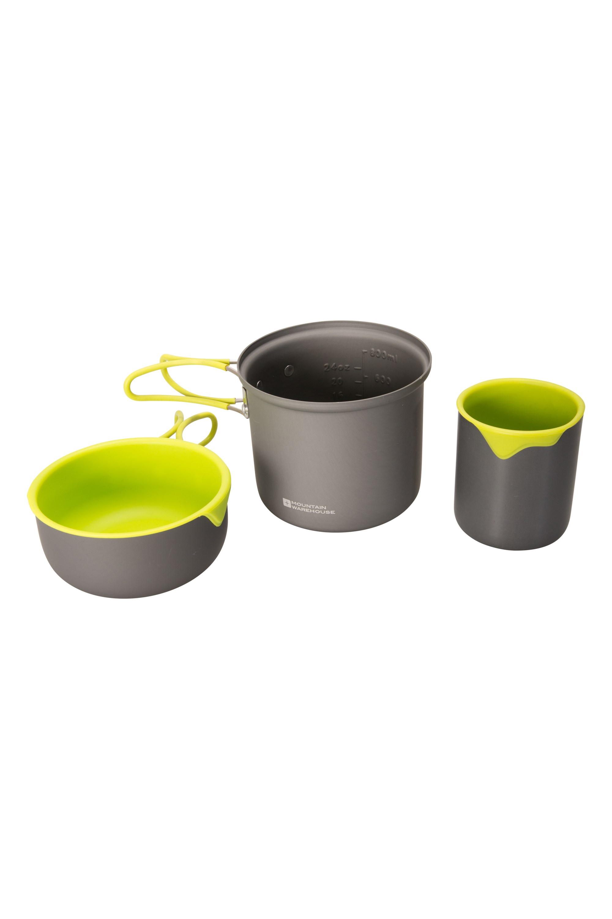Mountain Warehouse Family Camping Cooking Set Lightweight Camping Cutlery Hard Anodised Aluminium Great Camping Equipment for Cooking When Travelling /& Outdoors