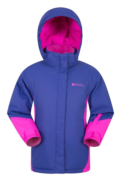 Icicle Waterproof Kids Ski Jacket - Purple