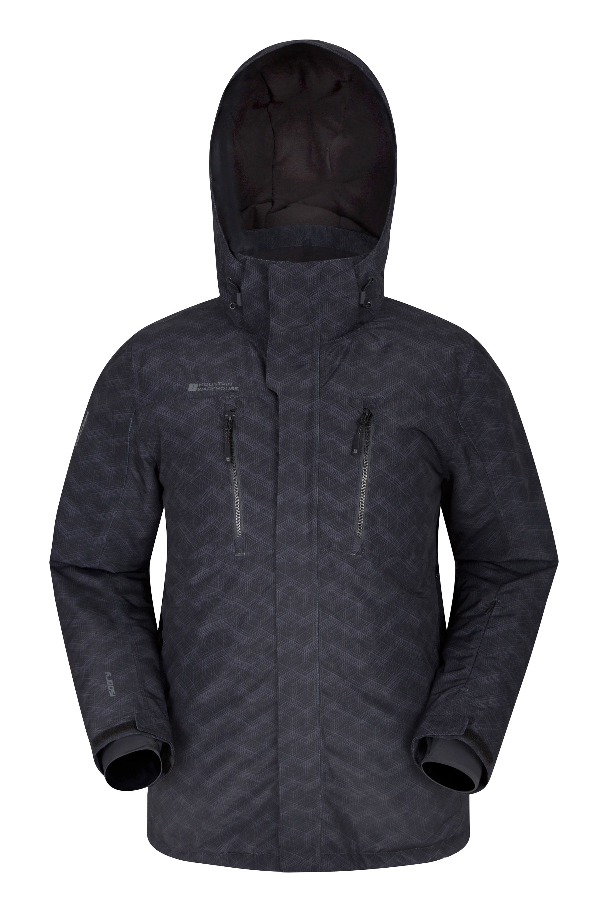 Mountain Warehouse Galaxy Printed Mens Ski Jacket Black