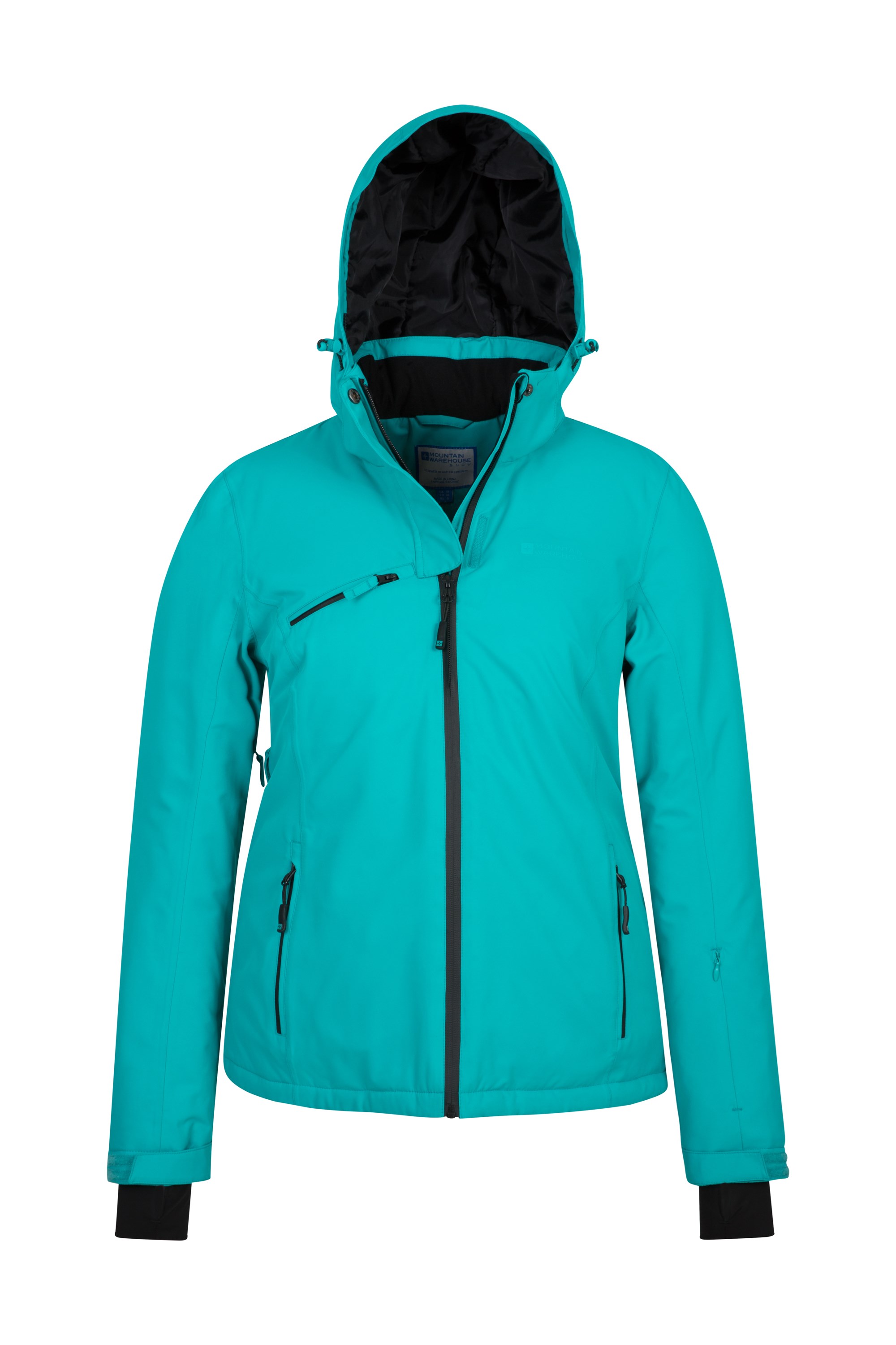 turquoise ski jacket womens