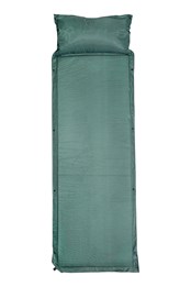 Self Inflating Mat With Pillow  Green