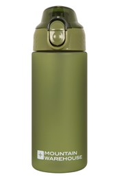 BPA Free Push Lid Bottle - 500ml Khaki