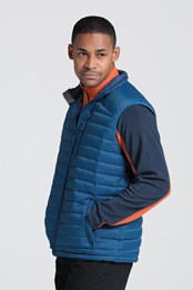 Henry II Extreme Mens Down Insulated Vest Light Blue