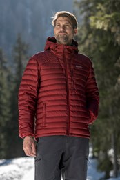 Henry II Extreme Mens Down Padded Jacket Dark Red