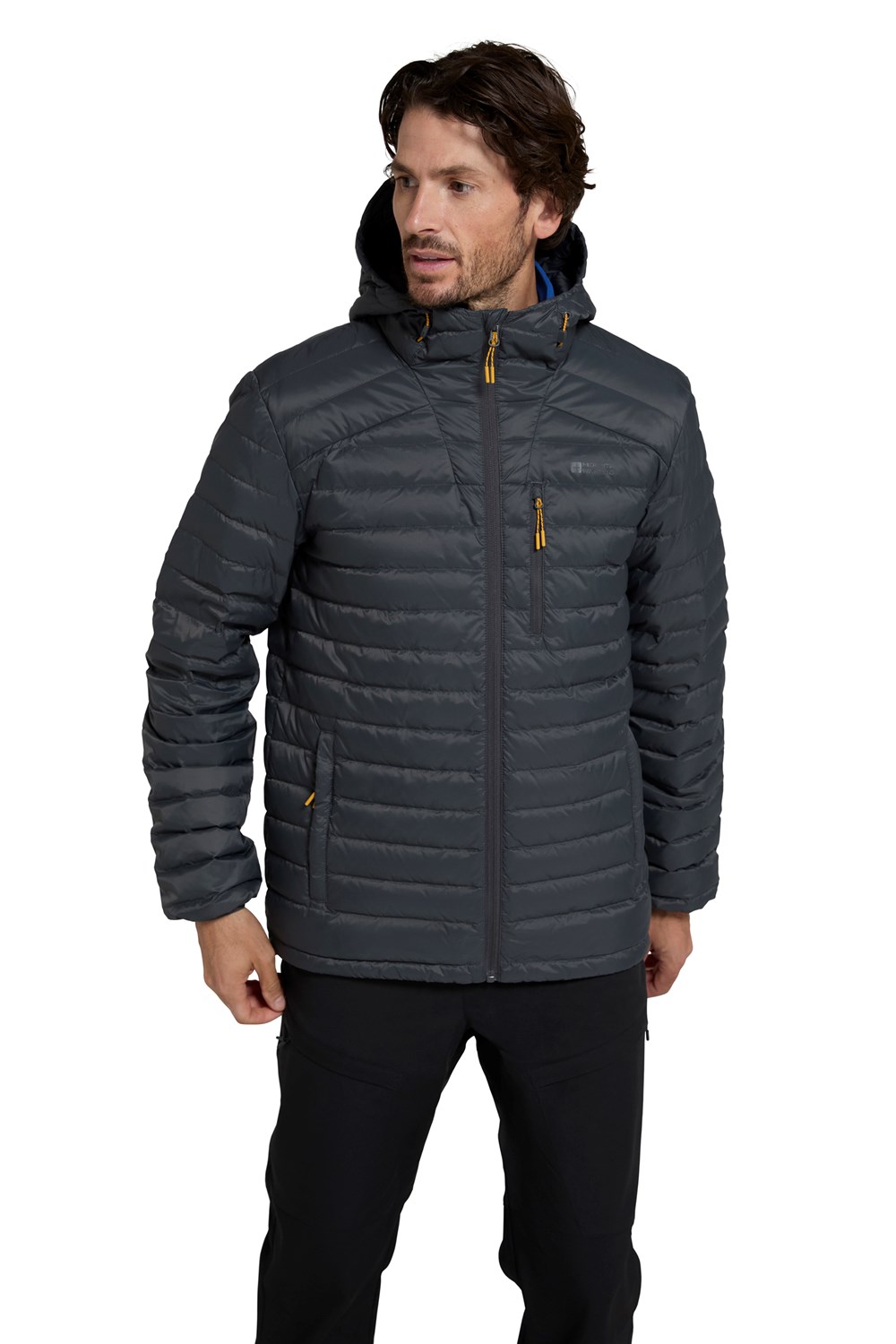 Mountain Warehouse Mens Down Padded Jacket Water Resistant Hooded Winter Coat - Picture 31 of 80