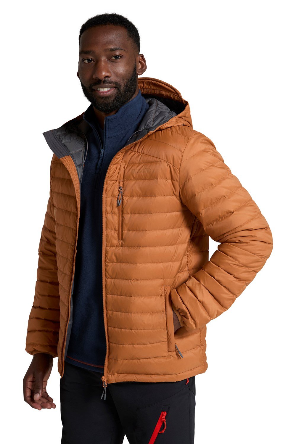 Mountain Warehouse Mens Down Padded Jacket Water Resistant Hooded Winter Coat - Picture 80 of 80