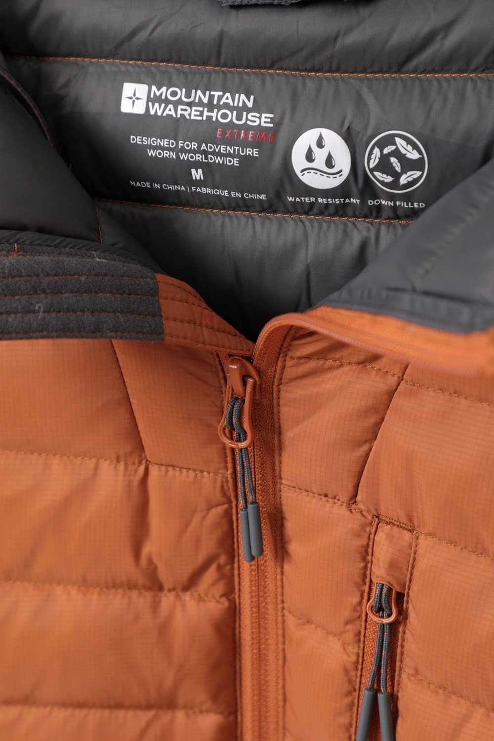 Mountain Warehouse Mens Down Padded Jacket Water Resistant Hooded Winter Coat - Picture 79 of 80