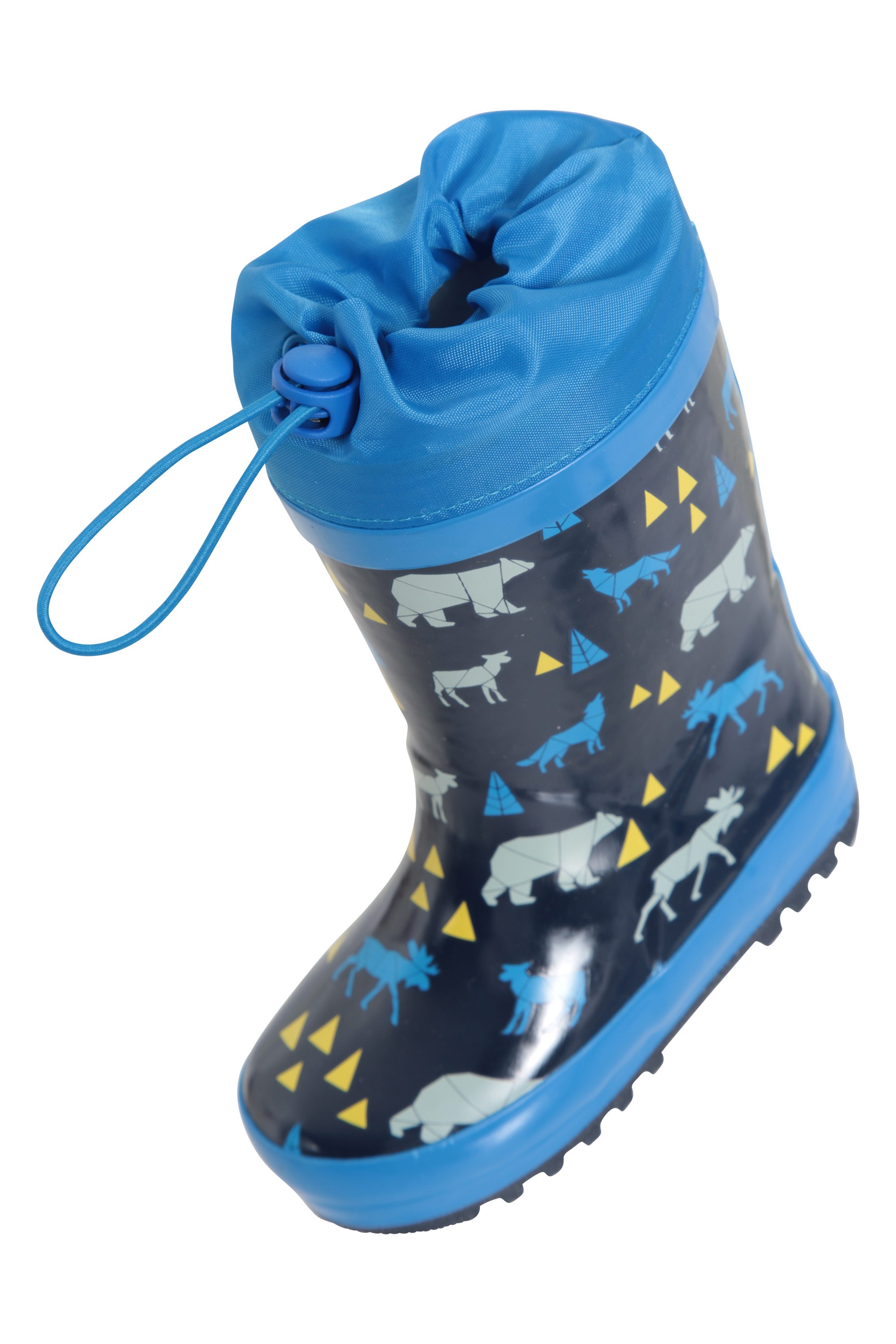 Travelling Lightweight Rubber Outsole Easy to Clean Childrens Shoes for Walking Mountain Warehouse Sunny Rubber Kids Wellies EVA Midsole Rain Wellington Boots