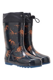 Pattern Winter Junior Rain Boots