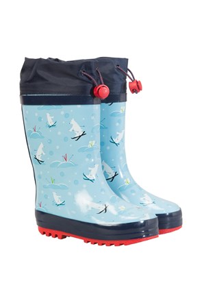 wellies junior winter pattern boots warehouse mountain