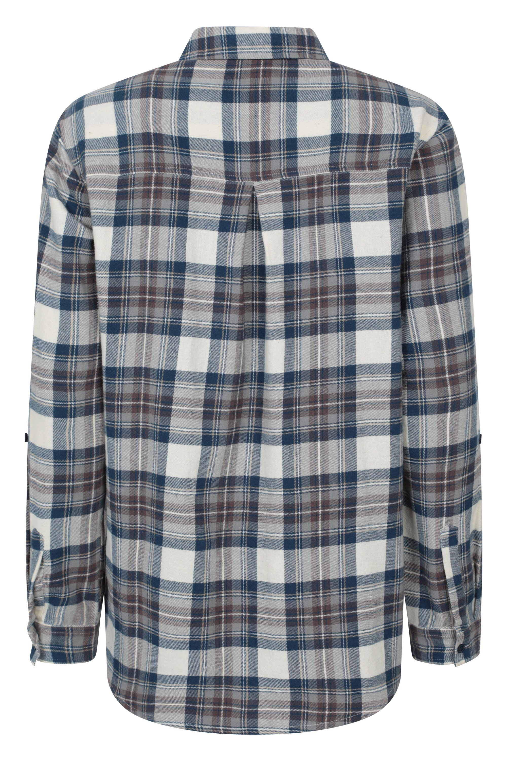Balsam Womens Brushed Long Line Flannel Shirt