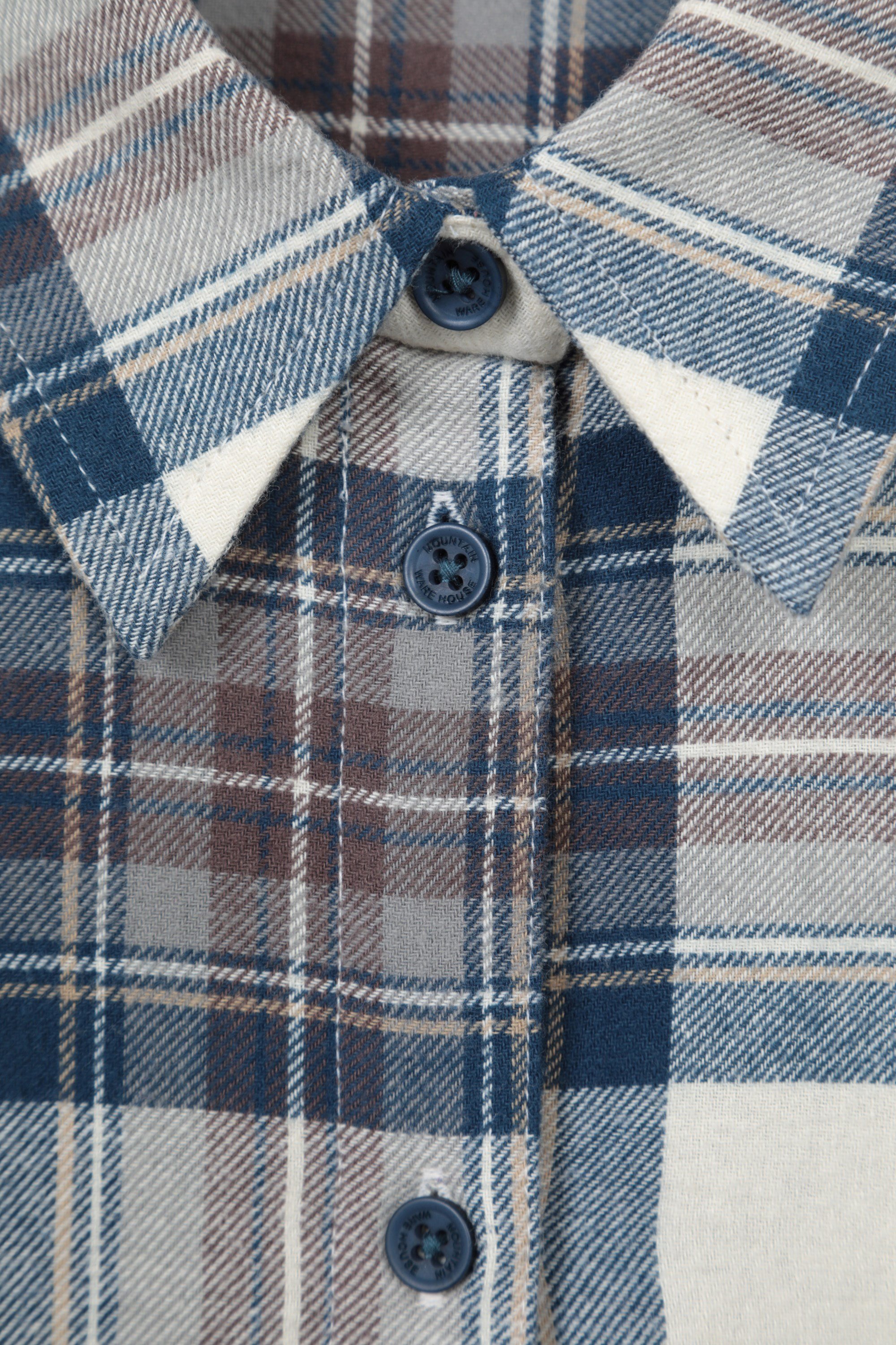 Balsam Womens Brushed Long Line Flannel Shirt