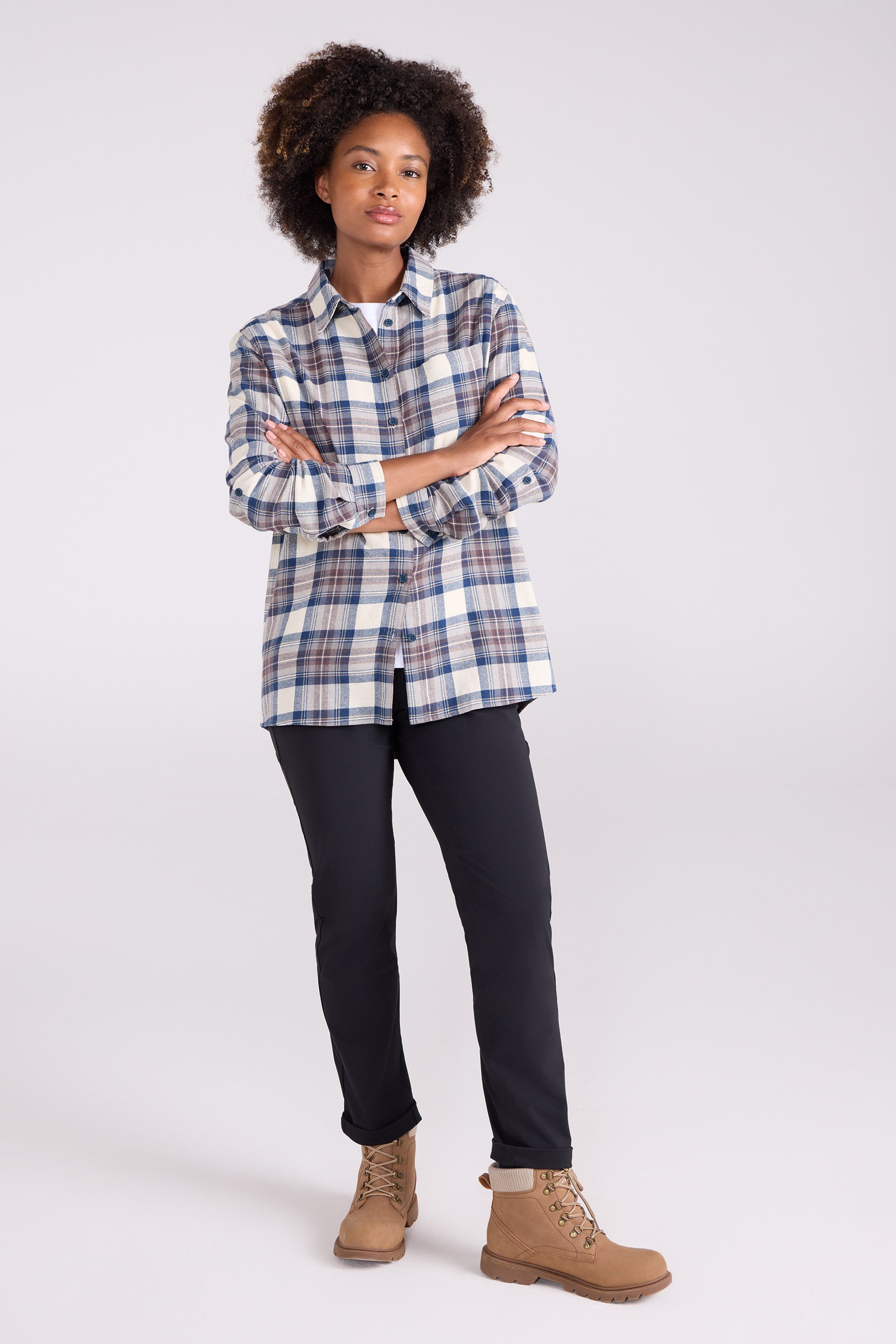 Balsam Womens Brushed Flannel Shirt