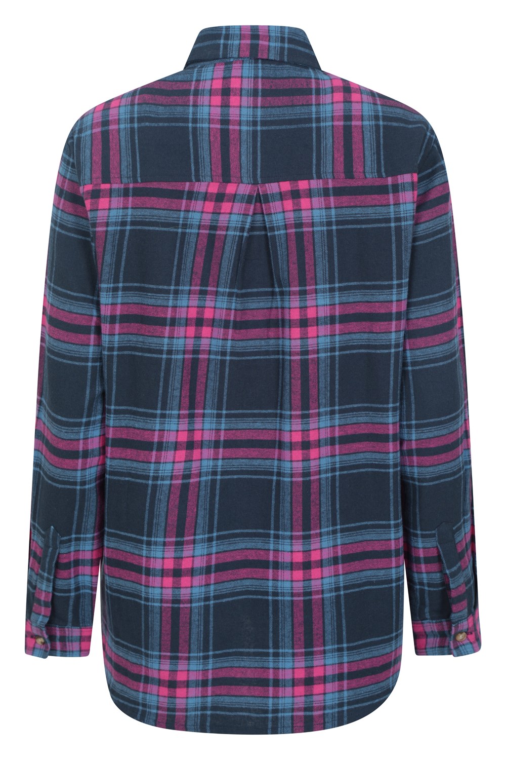 Mountain Warehouse Womens Balsam Brushed Long Line Flannel Shirt Ladies Blouse - Picture 19 of 101
